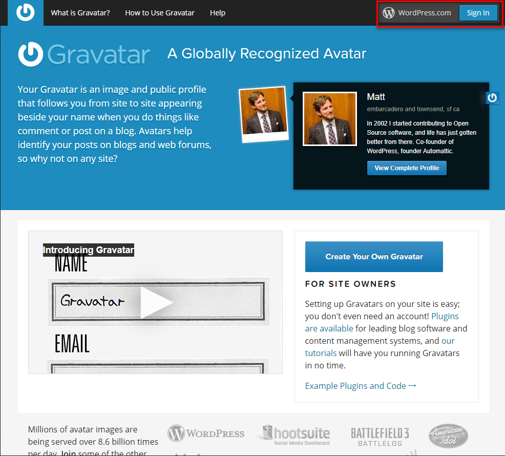 登入註冊一個帳戶